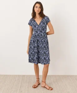 Organic Fit & Flare Crossover Dress