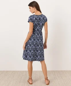 Organic Fit & Flare Crossover Dress