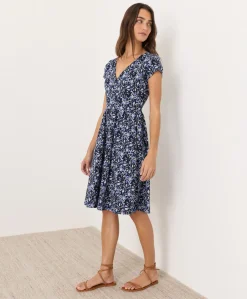Organic Fit & Flare Crossover Dress