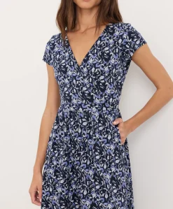 Organic Fit & Flare Crossover Dress