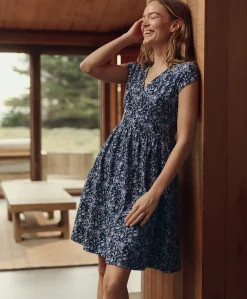 Organic Fit & Flare Crossover Dress
