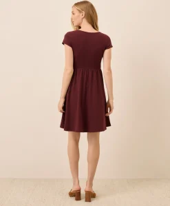 Organic Fit & Flare Crossover Dress