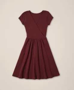 Organic Fit & Flare Crossover Dress