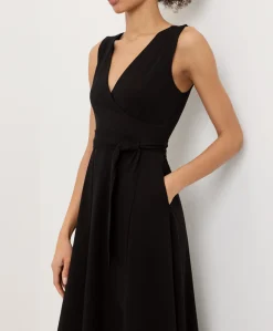 Organic Fit & Flare Easy V-Neck Dress