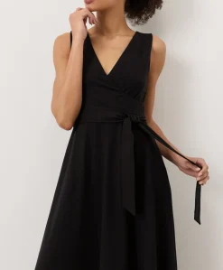 Organic Fit & Flare Easy V-Neck Dress