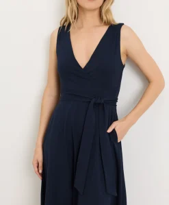 Organic Fit & Flare Easy V-Neck Dress
