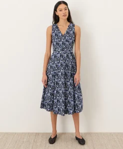 Organic Fit & Flare Easy V-Neck Dress