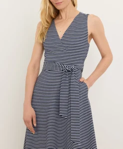 Organic Fit & Flare Easy V-Neck Dress