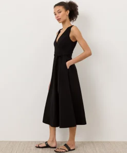 Organic Fit & Flare Easy V-Neck Dress