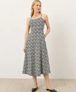 Organic Fit & Flare Midi Dress
