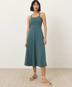 Organic Fit & Flare Midi Dress