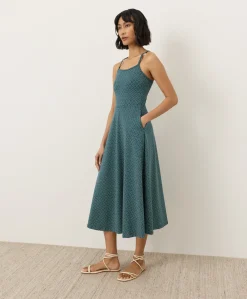 Organic Fit & Flare Midi Dress