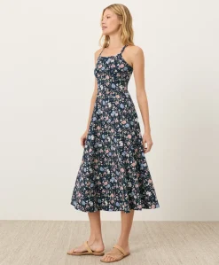 Organic Fit & Flare Midi Dress
