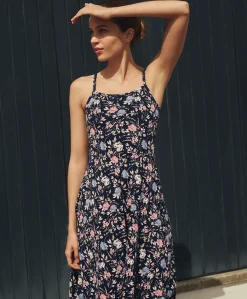 Organic Fit & Flare Midi Dress