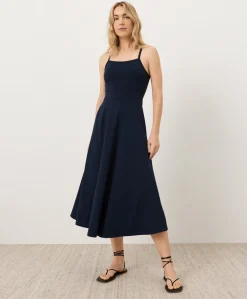 Organic Fit & Flare Midi Dress