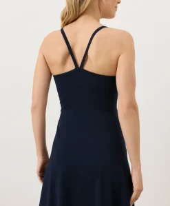 Organic Fit & Flare Midi Dress