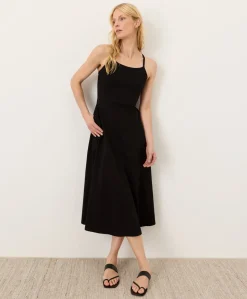 Organic Fit & Flare Midi Dress