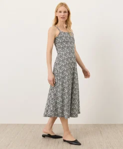 Organic Fit & Flare Midi Dress
