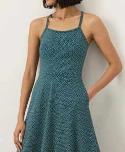 Organic Fit & Flare Midi Dress