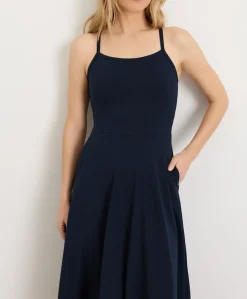 Organic Fit & Flare Midi Dress