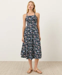 Organic Fit & Flare Midi Dress