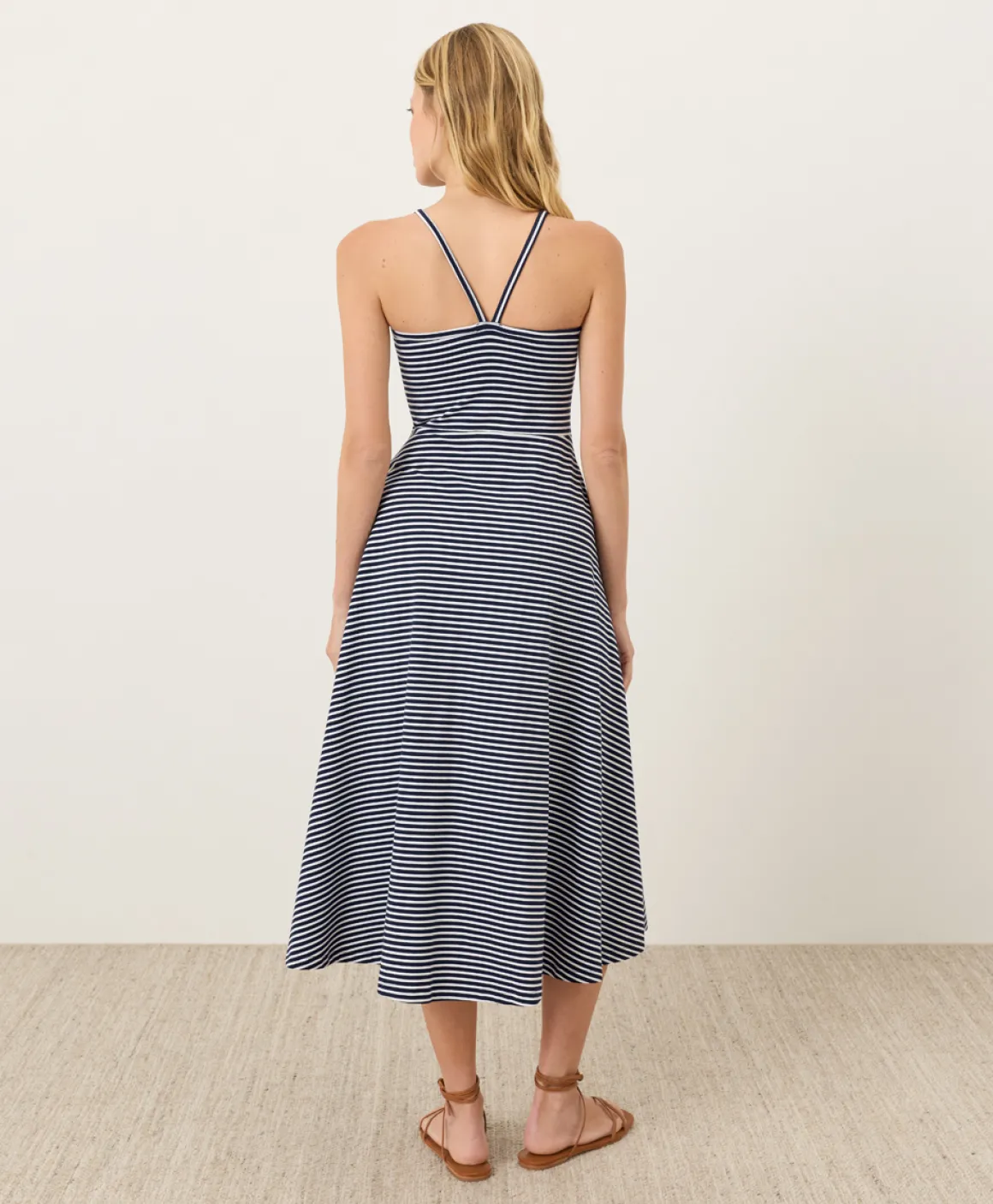 Organic Fit & Flare Midi Dress