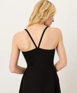 Organic Fit & Flare Midi Dress