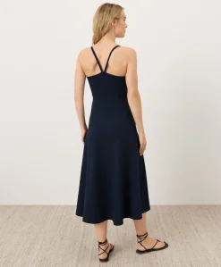 Organic Fit & Flare Midi Dress