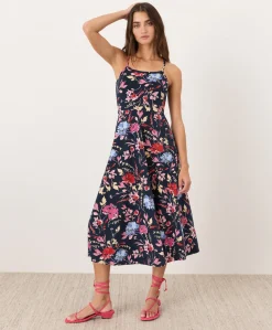 Organic Fit & Flare Midi Dress