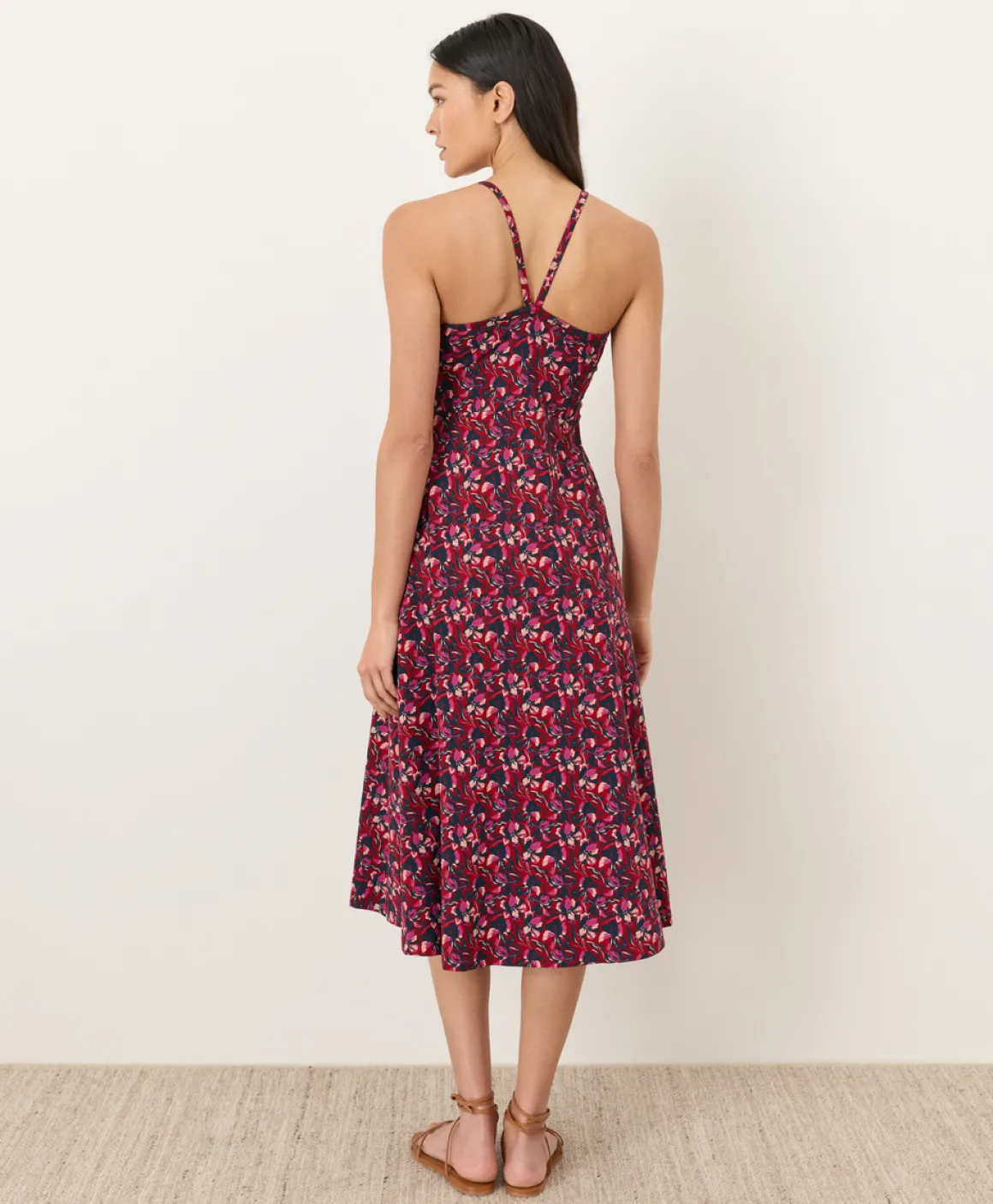 Organic Fit & Flare Midi Dress
