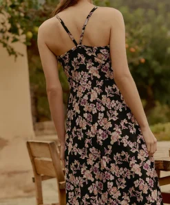 Organic Fit & Flare Midi Dress