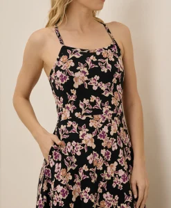 Organic Fit & Flare Midi Dress