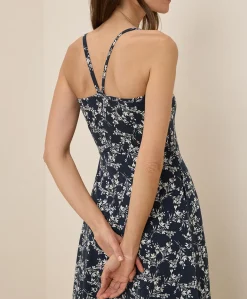 Organic Fit & Flare Midi Dress
