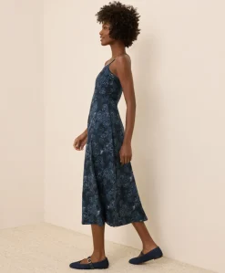 Organic Fit & Flare Midi Dress