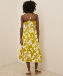 Organic Fit & Flare Midi Dress