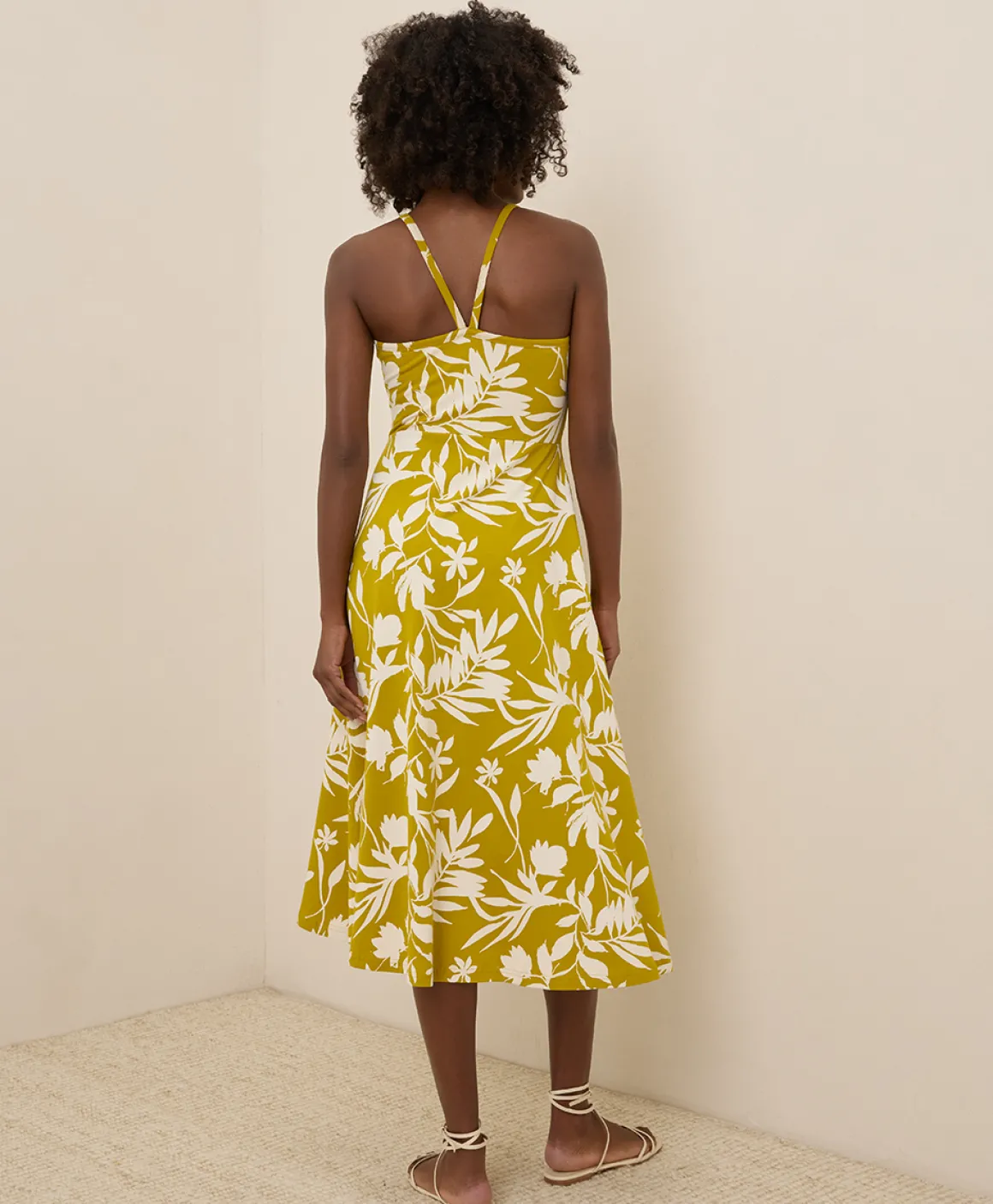 Organic Fit & Flare Midi Dress