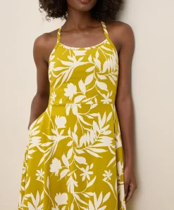 Organic Fit & Flare Midi Dress