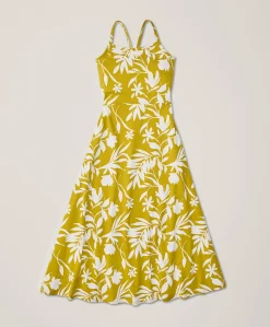 Organic Fit & Flare Midi Dress