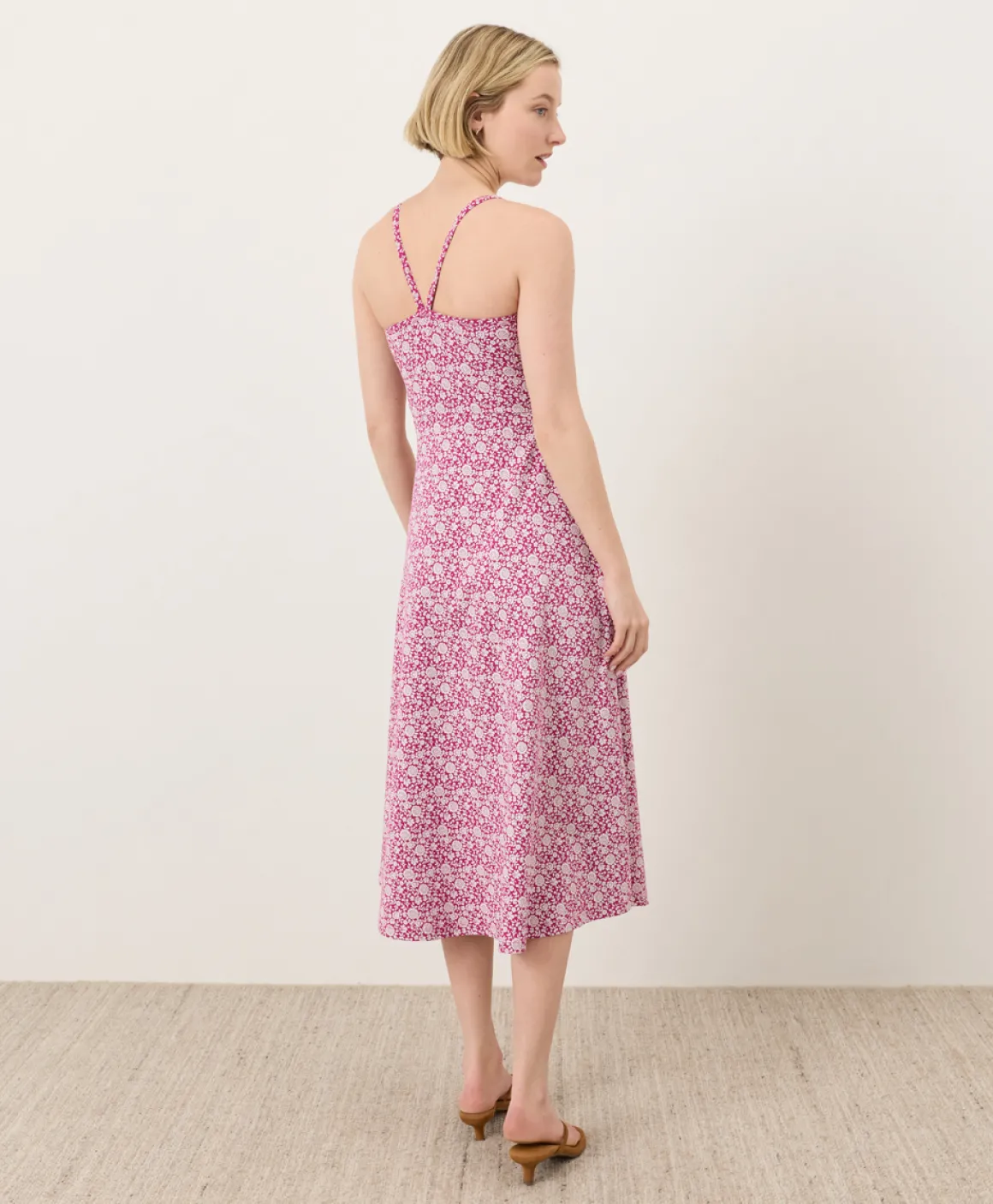 Organic Fit & Flare Midi Dress