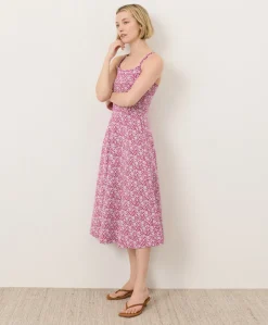 Organic Fit & Flare Midi Dress