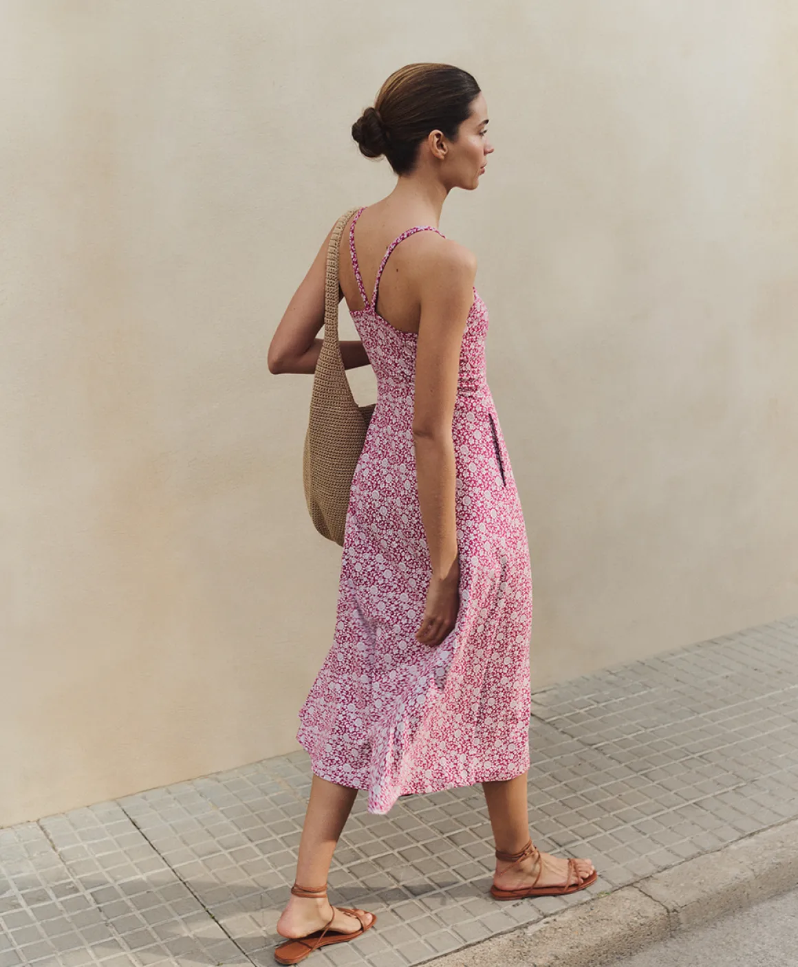 Organic Fit & Flare Midi Dress