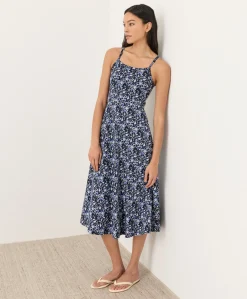 Organic Fit & Flare Midi Dress