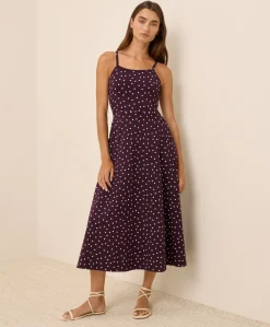 Organic Fit & Flare Midi Dress