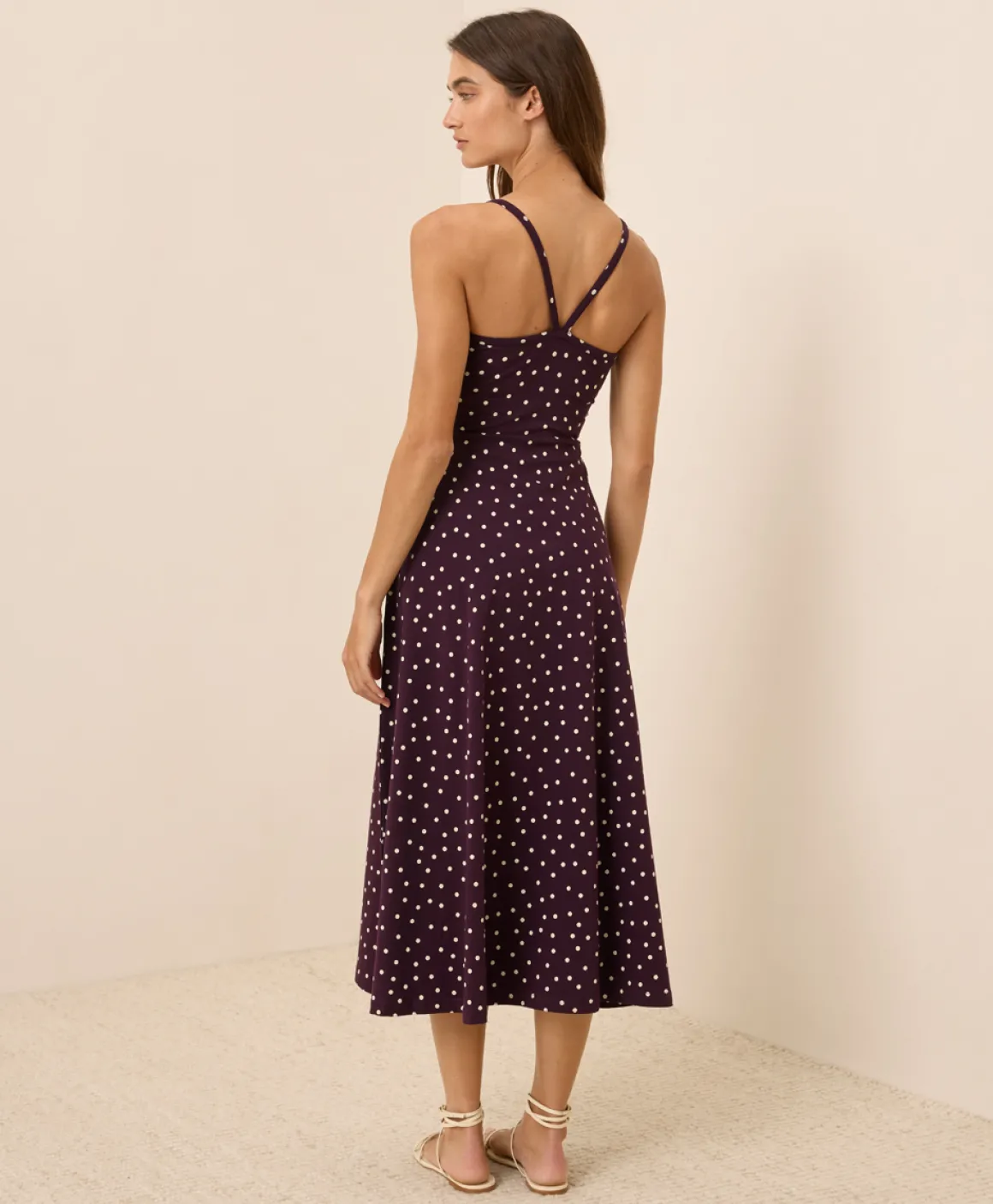 Organic Fit & Flare Midi Dress
