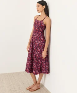 Organic Fit & Flare Midi Dress