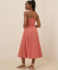 Organic Fit & Flare Midi Dress