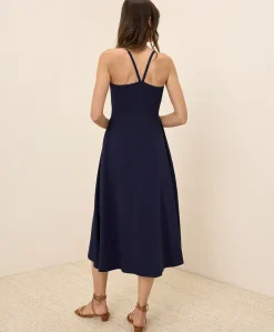 Organic Fit & Flare Midi Dress