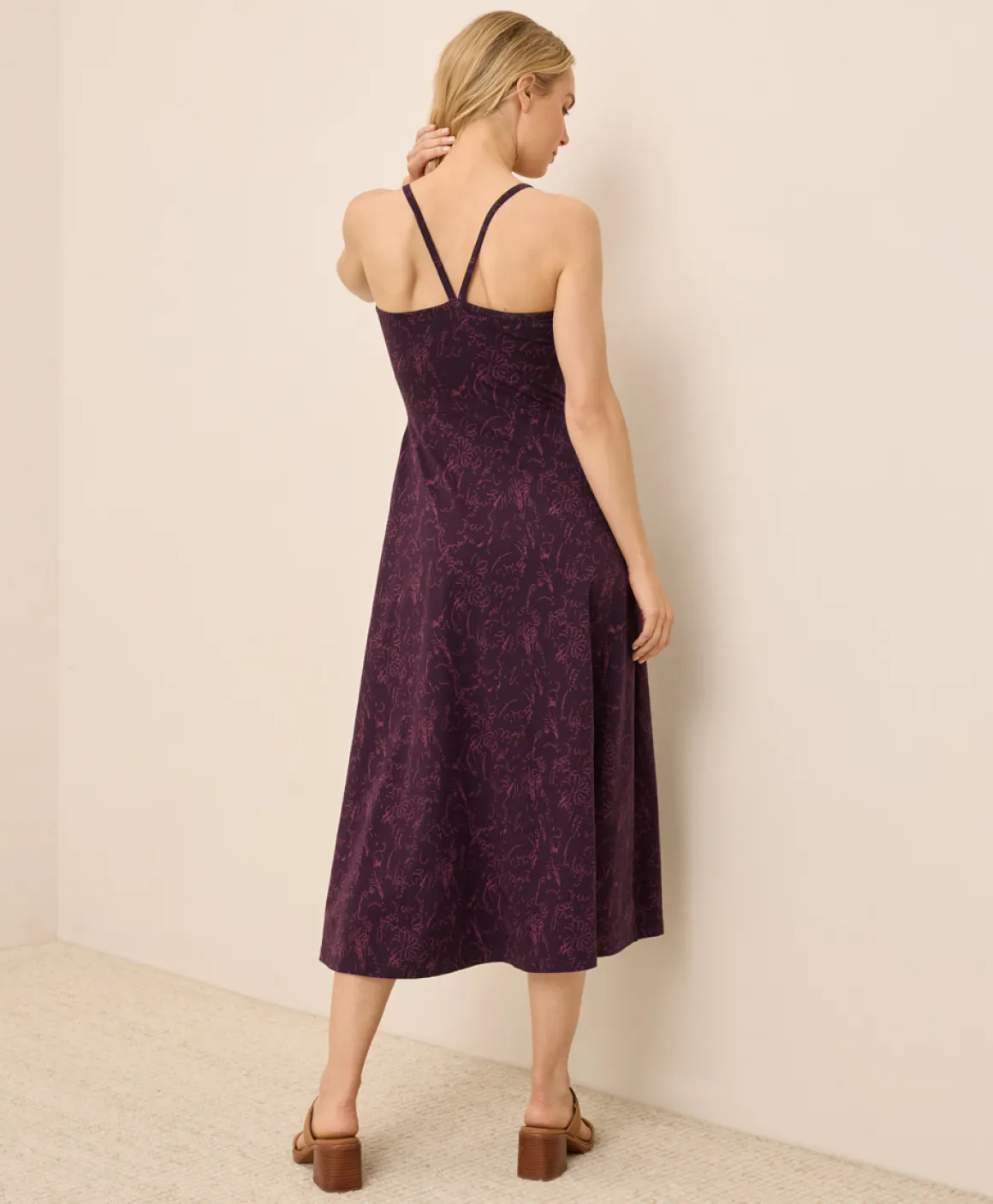 Organic Fit & Flare Midi Dress
