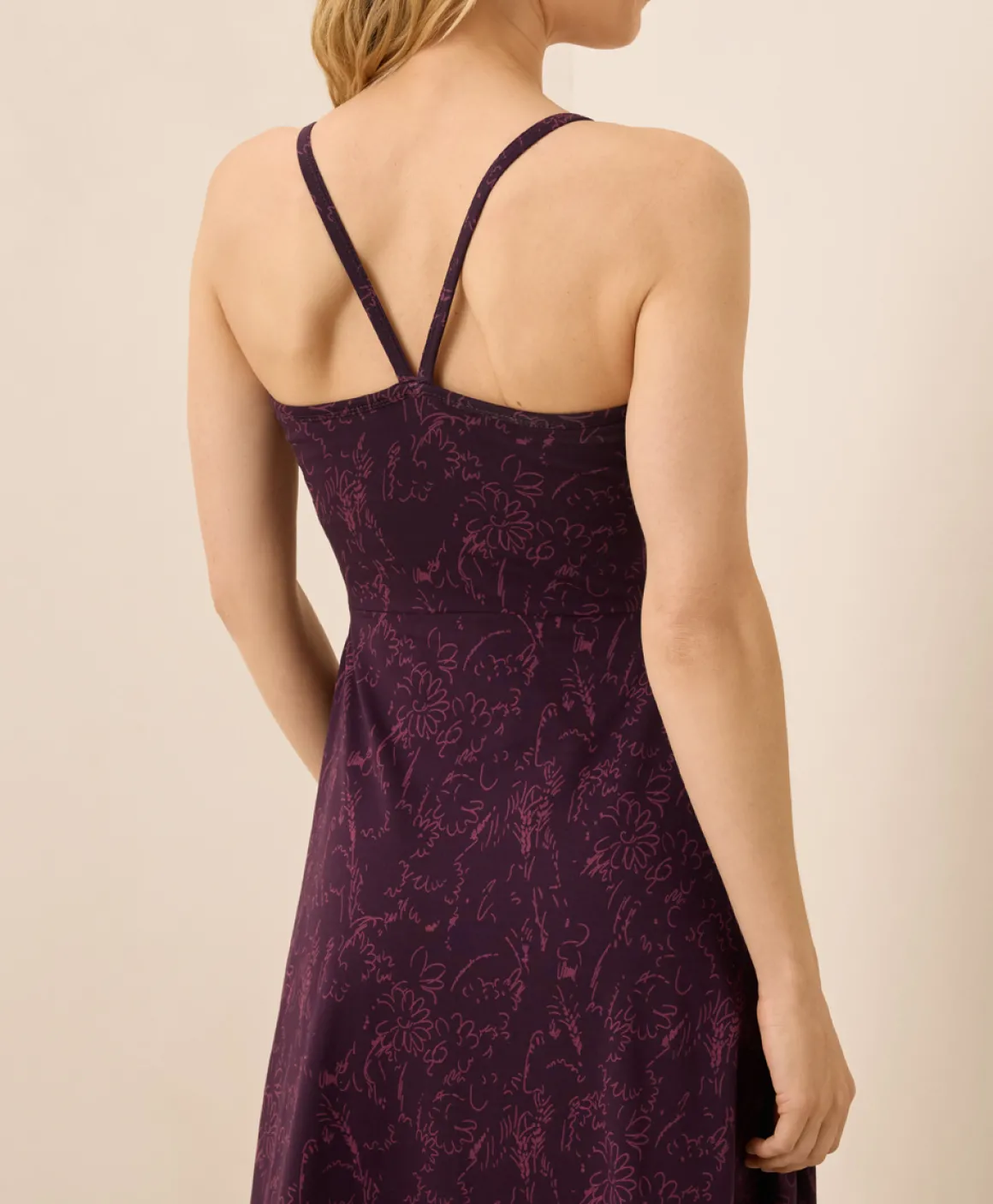 Organic Fit & Flare Midi Dress