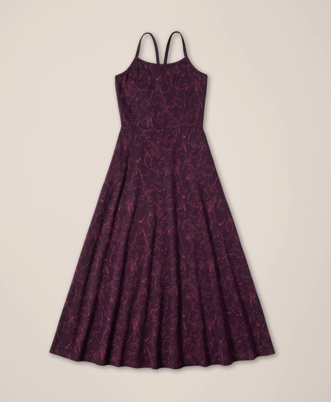 Organic Fit & Flare Midi Dress